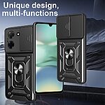 Kickstand και Βάση στήριξης από σκλήρό Premium TPU κόκκινο