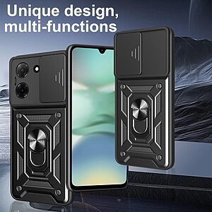 Kickstand και Βάση στήριξης από σκλήρό Premium TPU κόκκινο