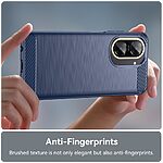 Θήκη Xiaomi Redmi A5 4G (171.7 x 77.8 x 8.3 mm) / Poco C71 Mad Mask Brushed TPU Carbon Πλάτη μπλε - Image 4