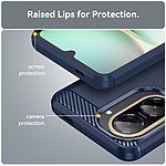 Θήκη Xiaomi Redmi A5 4G (171.7 x 77.8 x 8.3 mm) / Poco C71 Mad Mask Brushed TPU Carbon Πλάτη μπλε - Image 5