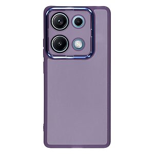 Θήκη Xiaomi Redmi Note 14S Mad Mask Electroplating Series Thin Frame V2 Πλάτη από Premium TPU με μεταλιζέ περίβλημα μωβ