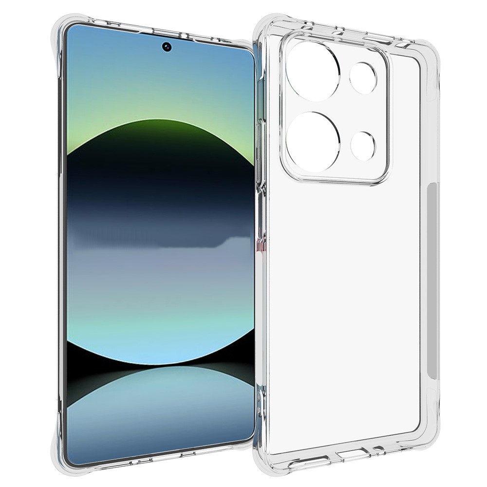Θήκη Xiaomi Redmi Note 14S OEM Silicone Sockproof V10 Anti-Slip Transparent Πλάτη με ενισχυμένες γωνίες TPU Θήκη Xiaomi Redmi Note 14S OEM Silicone Sockproof V10 Anti-Slip Transparent Πλάτη με ενισχυμένες γωνίες TPU
