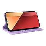 Θήκη Xiaomi Redmi Note 14S YIKATU Folio Series με βάση στήριξης, υποδοχή καρτών και μαγνητικό κούμπωμα Flip Wallet από συνθετικό δέρμα και TPU μωβ ανοιχτό - Image 4