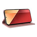 Θήκη Xiaomi Redmi Note 14S YIKATU Folio Series με βάση στήριξης, υποδοχή καρτών και μαγνητικό κούμπωμα Flip Wallet από συνθετικό δέρμα και TPU ροζ χρυσό - Image 4