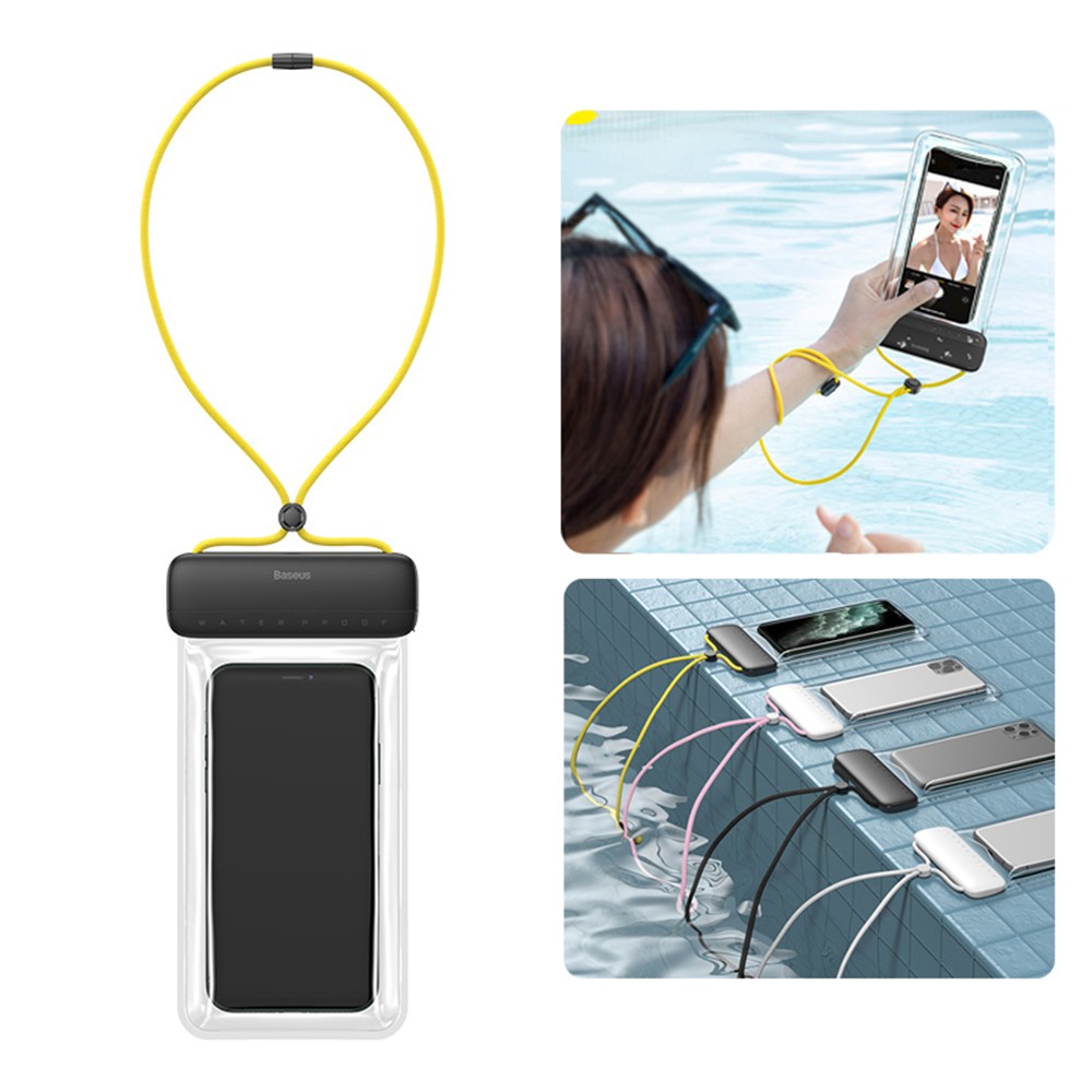 Αδιάβροχη Θήκη Baseus Let’s Go Slip Cover IPX8 (30m) με Πλήρη Λειτουργικότητα Αφής (7.2") – Γκρι / Κίτρινο Αδιάβροχη Θήκη Baseus Let’s Go Slip Cover IPX8 (30m) με Πλήρη Λειτουργικότητα Αφής (7.2") – Γκρι / Κίτρινο