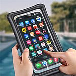 USAMS US-YD011: Universal Αδιάβροχη Θήκη IPX8 (10m, 7") με Πλήρη Λειτουργικότητα Αφής – Μαύρο - Image 5