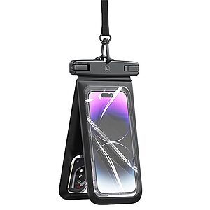 Αδιάβροχη Θήκη USAMS YD014 IP68 με Διπλό Χώρο Universal για Συσκευές έως 7'' - Μαύρο