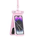 Αδιάβροχη Θήκη USAMS YD014 IP68 με Διπλό Χώρο Universal για Συσκευές έως 7'' - Ροζ