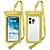 Διάφανη Αδιάβροχη Θήκη Κινητού PVC IPX8 (έως 7") - Κίτρινο