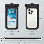 Universal Αδιάβροχη Θήκη Κινητού IPX8 (30m) για Συσκευές έως 7.0'' - Μωβ - Image 3