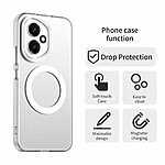 Θήκη Honor 400 5G Mad Mask Anti-Slip Sockproof συμβατό με MagSafe φορτιστή Transparent Πλάτη TPU λευκό - Image 5