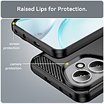 Θήκη Honor 400 5G Mad Mask Brushed TPU Carbon Πλάτη μαύρο - Image 5