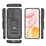 Θήκη Honor 400 5G Mad Mask Camshield Armor Guard v3 Πλάτη με προστασία για την κάμερα, Kickstand και Βάση στήριξης από σκλήρό Premium TPU μαύρο - Image 5