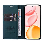 υποδοχή καρτών και μαγνητικό κούμπωμα Flip Wallet από συνθετικό δέρμα και TPU πράσινο