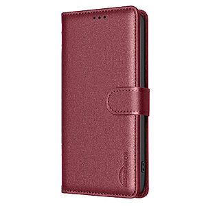 υποδοχές καρτών και μαγνητικό κούμπωμα κόκκινο