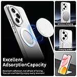 Θήκη Honor 400 Pro 5G Mad Mask Anti-Slip Sockproof συμβατό με MagSafe φορτιστή Transparent Πλάτη TPU λευκό - Image 2