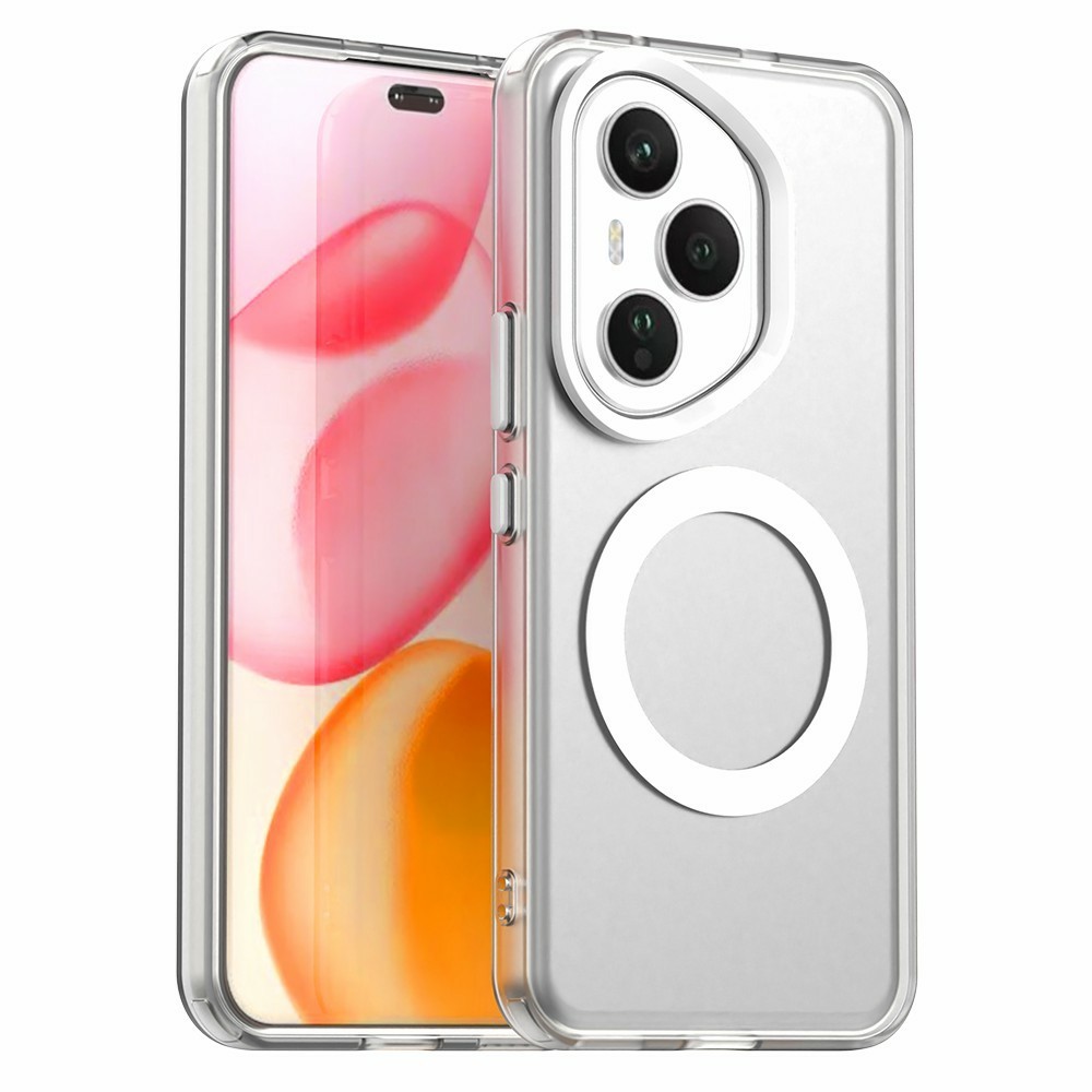 Θήκη Honor 400 Pro 5G Mad Mask Anti-Slip Sockproof συμβατό με MagSafe φορτιστή Transparent Πλάτη TPU λευκό Θήκη Honor 400 Pro 5G Mad Mask Anti-Slip Sockproof συμβατό με MagSafe φορτιστή Transparent Πλάτη TPU λευκό