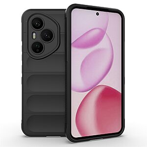 Θήκη Honor 400 Pro 5G Mad Mask Rugged Armor από σκληρό Premium TPU μαύρο