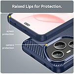 Θήκη Honor 400 Pro 5G Mad Mask Brushed TPU Carbon Πλάτη μπλε - Image 5