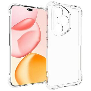 Θήκη Honor 400 Pro 5G OEM Silicone Sockproof V6 Anti-Slip Transparent Πλάτη TPU