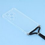 Θήκη Honor 400 Pro 5G OEM Silicone Sockproof Transparent πλάτη με κορδόνι από αντικραδασμικό TPU - Image 2