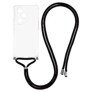 Θήκη Honor 400 Pro 5G OEM Silicone Sockproof Transparent πλάτη με κορδόνι από αντικραδασμικό TPU