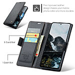 υποδοχές καρτών και μαγνητικό κούμπωμα από συνθετικό δέρμα και TPU μαύρο