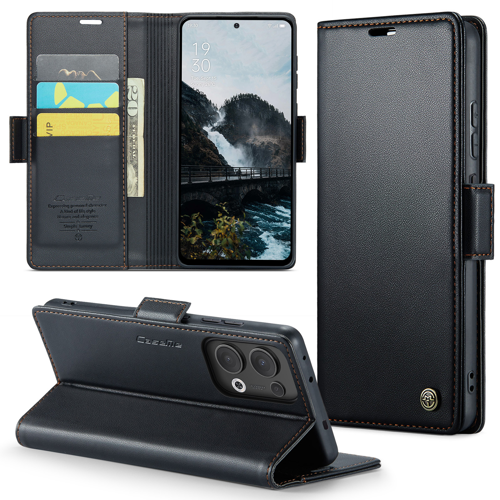 Θήκη Oppo Reno13 5G CASEME 023 Series Πορτοφόλι με βάση στήριξης Θήκη Oppo Reno13 5G CASEME 023 Series Πορτοφόλι με βάση στήριξης