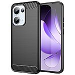 Θήκη Oppo Reno13 5G Mad Mask Brushed TPU Carbon Πλάτη μαύρο