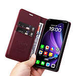 Θήκη Oppo Reno13 5G YIKATU Folio Series με βάση στήριξης, υποδοχή καρτών και μαγνητικό κούμπωμα Flip Wallet από συνθετικό δέρμα και TPU μπορντό / κόκκινο - Image 5