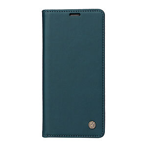 υποδοχή καρτών και μαγνητικό κούμπωμα Flip Wallet από συνθετικό δέρμα και TPU πράσινο