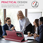 Θήκη Oppo Reno13 Pro 5G CASEME 023 Series Πορτοφόλι με βάση στήριξης, υποδοχές καρτών και μαγνητικό κούμπωμα από συνθετικό δέρμα και TPU κόκκινο - Image 3