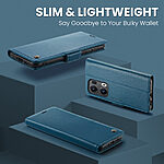 Θήκη Oppo Reno13 Pro 5G CASEME 023 Series Πορτοφόλι με βάση στήριξης, υποδοχές καρτών και μαγνητικό κούμπωμα από συνθετικό δέρμα και TPU μπλε - Image 4