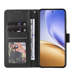 υποδοχές καρτών και μαγνητικό κούμπωμα μαύρο