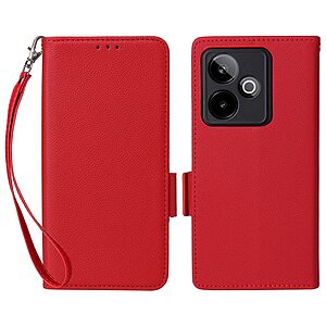 Θήκη Realme GT 7 5G / GT 7T 5G Mad Mask Leather Wallet handbag litchi με βάση στήριξης