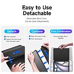 Θήκη iPad Air (2024) 13" / iPad Air (2025) 13" DUX DUCIS Magi Series Tri-Fold με πολλαπλές θέσεις στήριξης, ειδική θέση για πενάκι και διάφανη ενισχυμένη πλάτη μαύρο - Image 3