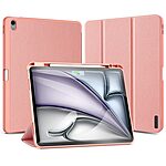 Θήκη iPad Air (2024) 13" / iPad Air (2025) 13" DUX DUCIS Domo Series Tri-Fold με ειδική θέση για πενάκι και ενισχυμένη εσωτερική πλάτη ροζ - Image 2