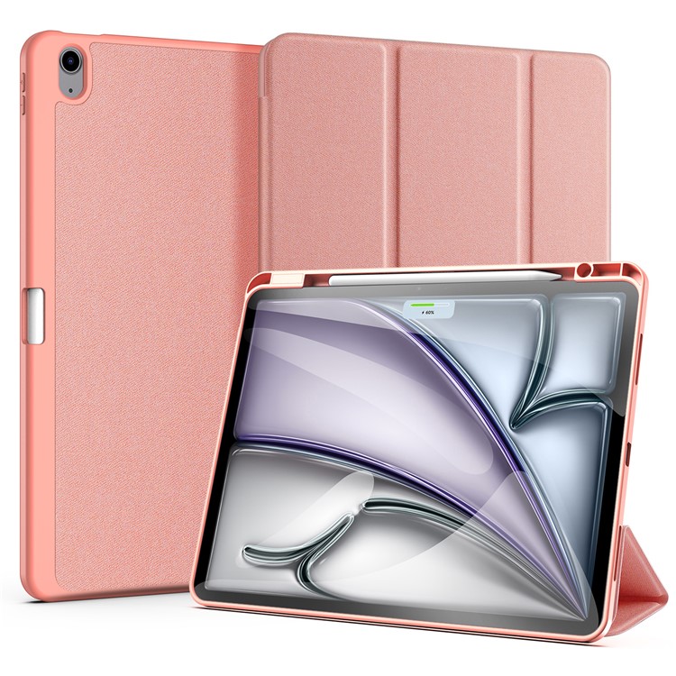 Θήκη iPad Air (2024) 13" / iPad Air (2025) 13" DUX DUCIS Domo Series Tri-Fold με ειδική θέση για πενάκι και ενισχυμένη εσωτερική πλάτη ροζ Θήκη iPad Air (2024) 13" / iPad Air (2025) 13" DUX DUCIS Domo Series Tri-Fold με ειδική θέση για πενάκι και ενισχυμένη εσωτερική πλάτη ροζ