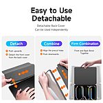 Θήκη iPad Pro (2024) 11" DUX DUCIS Magi Series Tri-Fold με πολλαπλές θέσεις στήριξης, ειδική θέση για πενάκι και διάφανη ενισχυμένη πλάτη γκρι - Image 3