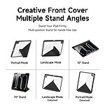 Θήκη iPad Pro (2024) 11" DUX DUCIS Magi Series Tri-Fold με πολλαπλές θέσεις στήριξης, ειδική θέση για πενάκι και διάφανη ενισχυμένη πλάτη μαύρο - Image 5