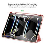 Θήκη iPad Pro (2024) 11" DUX DUCIS Domo Series Tri-Fold με ειδική θέση για πενάκι και ενισχυμένη εσωτερική πλάτη ροζ - Image 3