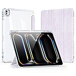 ειδική θέση για πενάκι και διάφανη ενισχυμένη πλάτη ανοιχτό μωβ