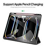 Θήκη iPad Pro (2024) 13" DUX DUCIS Domo Series Tri-Fold με ειδική θέση για πενάκι και ενισχυμένη εσωτερική πλάτη μαύρο - Image 3