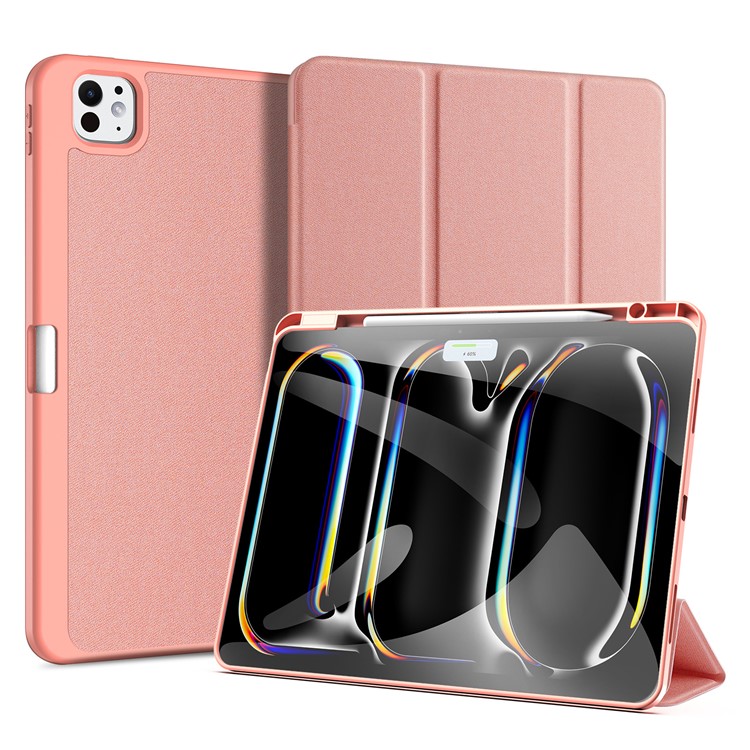 Θήκη iPad Pro (2024) 13" DUX DUCIS Domo Series Tri-Fold με ειδική θέση για πενάκι και ενισχυμένη εσωτερική πλάτη ροζ Θήκη iPad Pro (2024) 13" DUX DUCIS Domo Series Tri-Fold με ειδική θέση για πενάκι και ενισχυμένη εσωτερική πλάτη ροζ