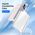 Θήκη iPad Pro (2024) 13" DUX DUCIS Unid Series Tri-Fold με πολλαπλές θέσεις στήριξης, ειδική θέση για πενάκι και διάφανη ενισχυμένη πλάτη ροζ ανοιχτό - Image 4