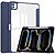 Θήκη iPad Pro (2024) 13" Mad Mask Tri-Fold με ειδική θέση για πενάκι και διάφανη ενισχυμένη πλάτη μπλε σκούρο