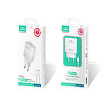 Leewello Fast Charger Kit 1 x φορτιστής (PD) 25W Fast Charger με 1 x Type-C και καλώδιο 30W USB-C σε lightning (LW-CDQ19) - λευκός - Image 2