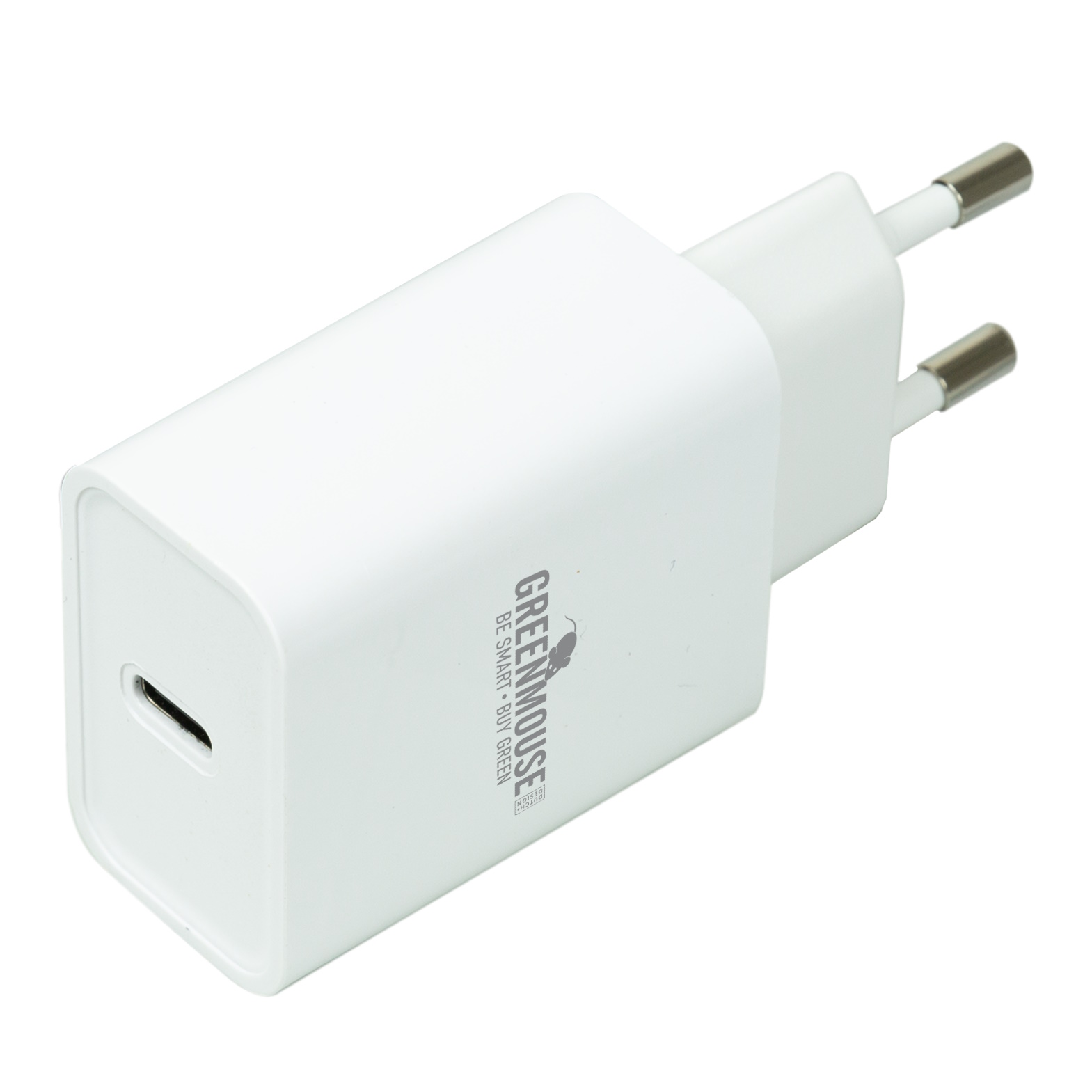 20w-USB-C-Charger-1 Wall Adapter USB-C Οικιακός φορτιστής PD 20W GreenMouse σε λευκό χρώμα - 46956678 - Image 1