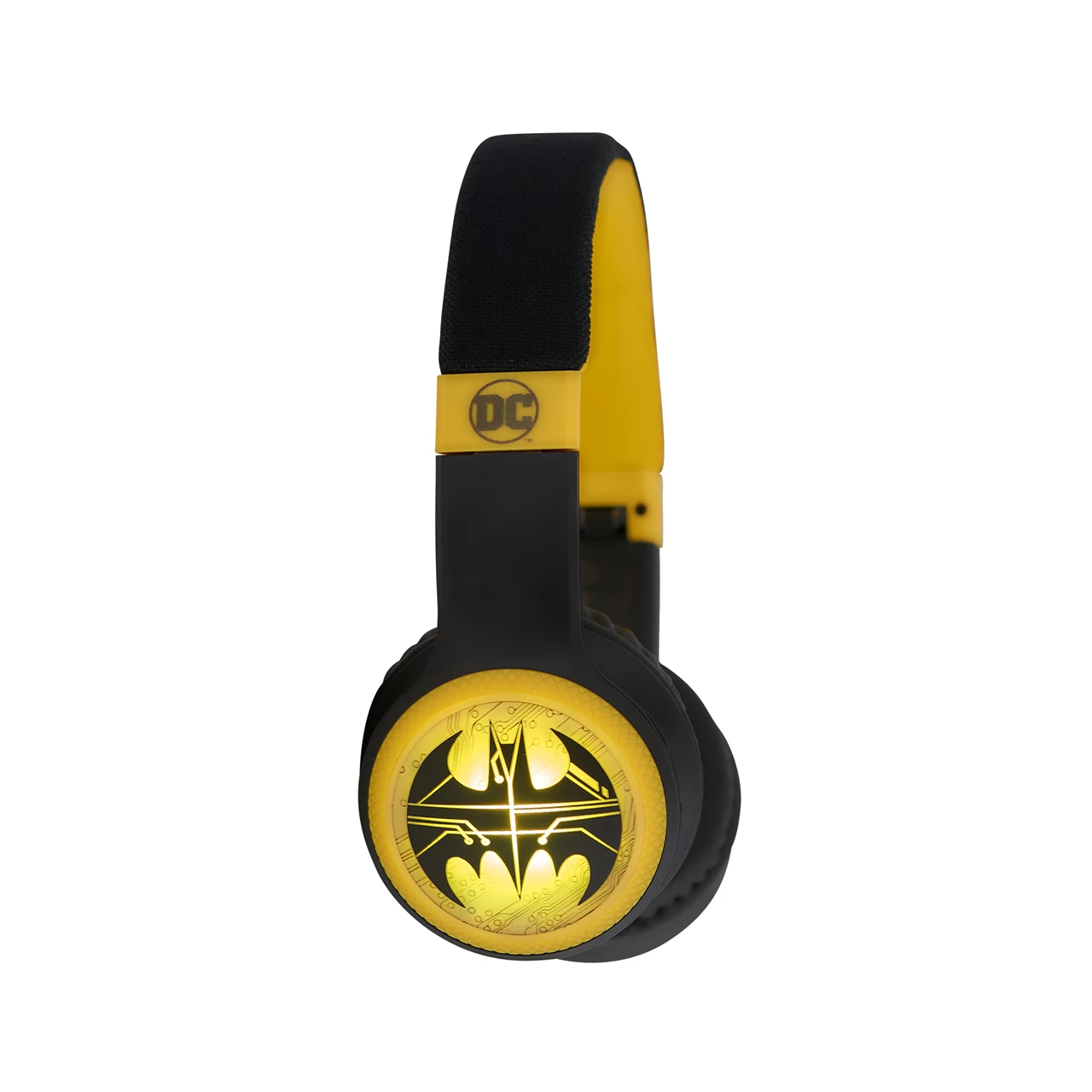 961afe0c-ef2f-49f2-bd74-45fdf5dc047c Lazerbuilt Batman Logo Light-Up Bluetooth Headphones – Ασύρματα Παιδικά Ακουστικά με Μικρόφωνο - Image 1