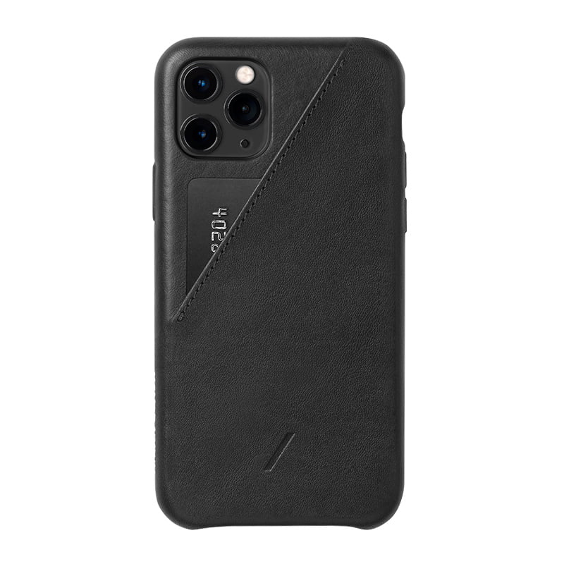 CLICCard_IP11PRO_black_withphone_noshadow_800x800 Native Union Clic Card Δερμάτινη Θήκη προστασίας για Apple iPhone 11 Pro με υποδοχή για κάρτες – μαύρη - Image 1